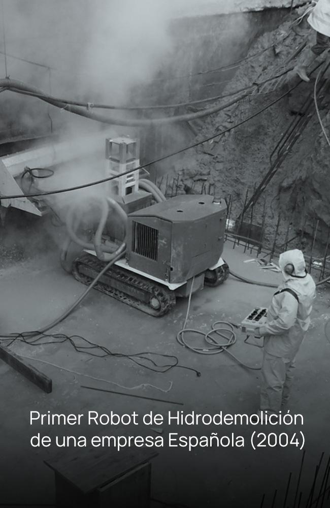 Primer Robot de Hidrodemolición de una empresa Española