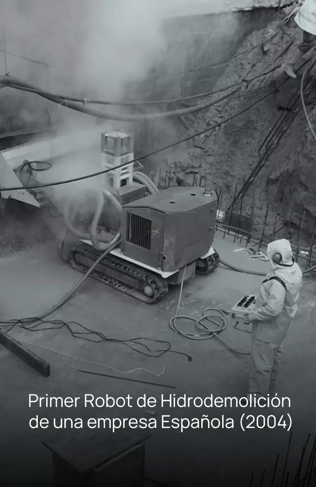 Primer Robot de Hidrodemolición de una empresa Española